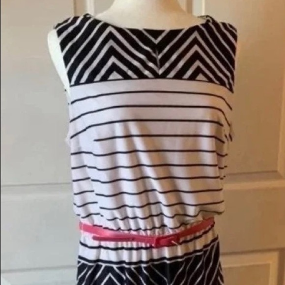 Dress maxi long womans size 14 with belt R & K - Picture 1 of 5